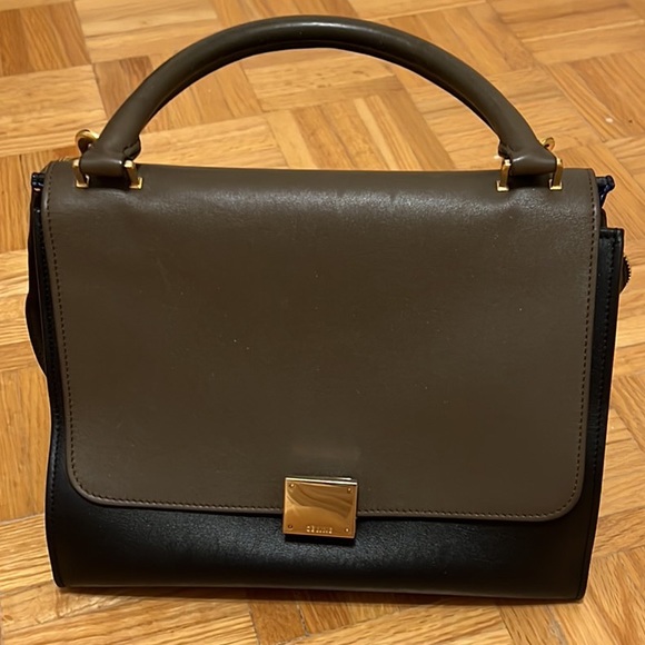 Celine Trapeze Tricolour Satchel - Picture 2 of 5